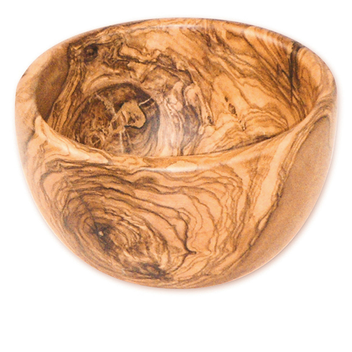 Obstschale von BÉRARD aus Olive, Durchmesser ca. 30 cm, runde Schale für Obst und Dekoration.