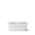 HONEYWARE white enameled vacuum container with 740 ML capacity, featuring a sleek design and secure lid for storage