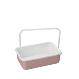 HONEYWARE Color Line emailledosen in rosa, 740 ml, with a smooth, glossy finish and rounded shape for versatile use.