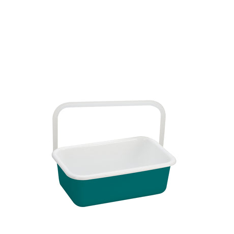 HONEYWARE Color Line emailledosen in smaragd green, 420 ML, with a smooth, colorful enamel finish and classic bowl shape.