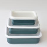 HONEYWARE Color Line emailledosen in smaragd green, 420 ML, featuring vibrant ceramic design and durable enamel finish.