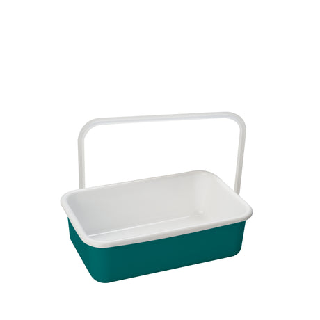 HONEYWARE Color Line emailledosen in smaragd green with a 740 ML capacity, featuring a vibrant, glossy enamel finish.