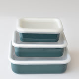 HONEYWARE Color Line emailledosen in smaragd green with 740ml capacity, featuring a vibrant, glossy enamel finish.