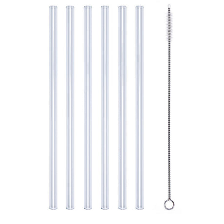 Trinkhalm aus Glas, 7-tlg.