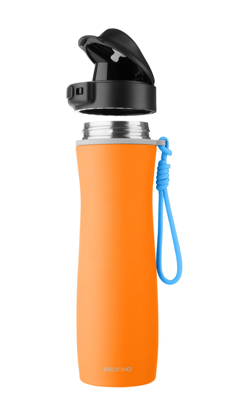 Active, Isolierte Sportflasche Orange, 600 ml