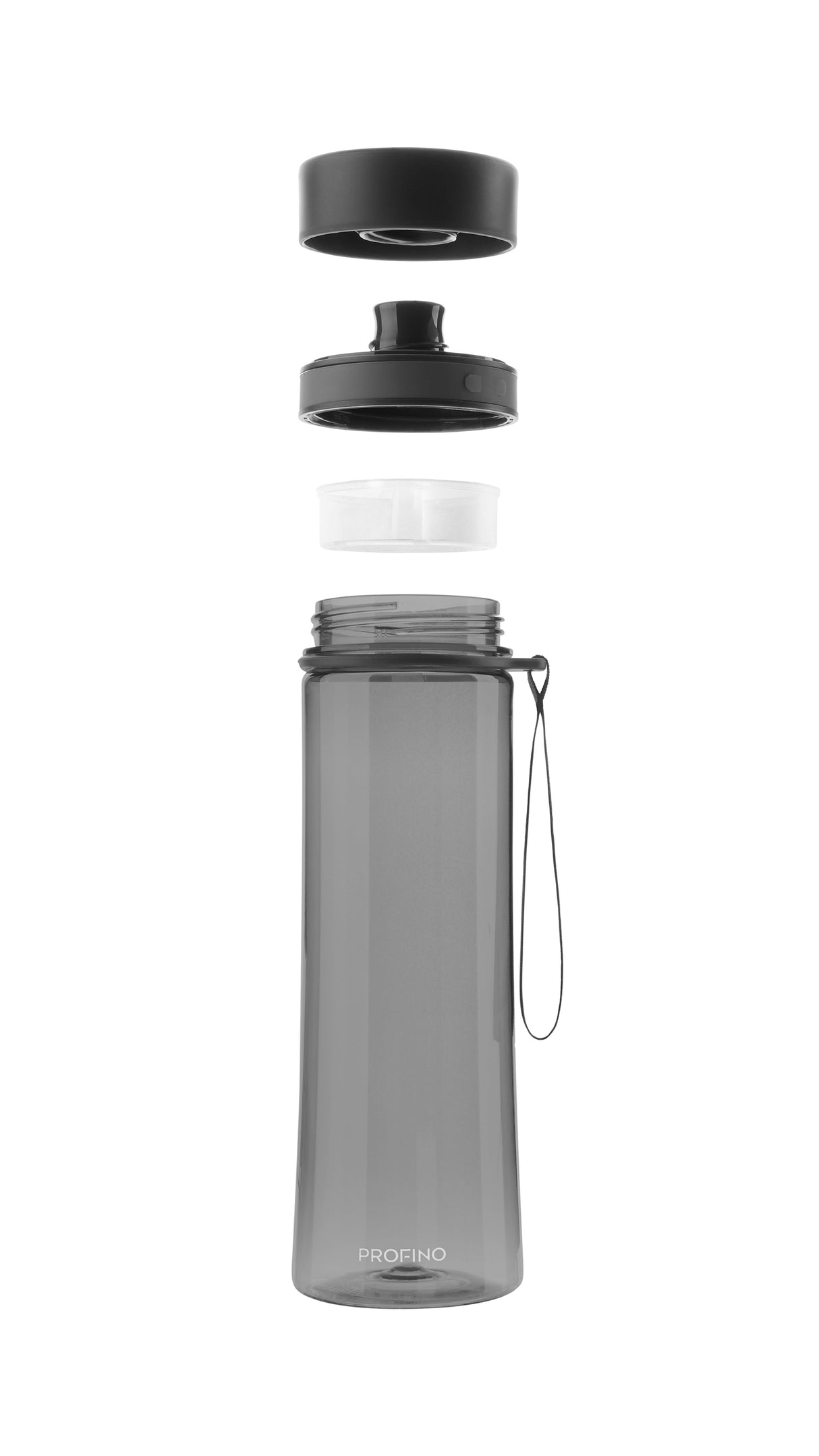 Infuze, Trinkflasche mit Siebeinsatz, Grau, 600 ml