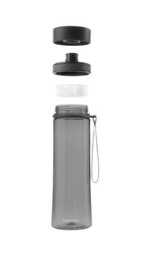Infuze, Trinkflasche mit Siebeinsatz, Grau, 600 ml