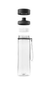 Infuze, Trinkflasche mit Siebeinsatz, Transparent, 600 ml