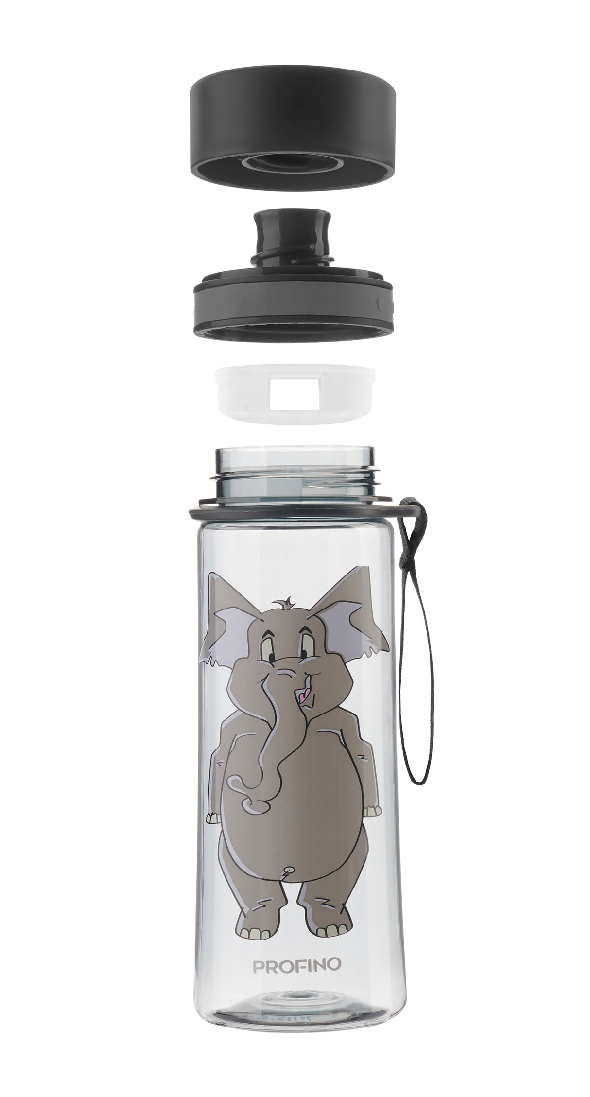 Infuze Kids, Trinkflasche mit Siebeinsatz, Elefant, 350ml