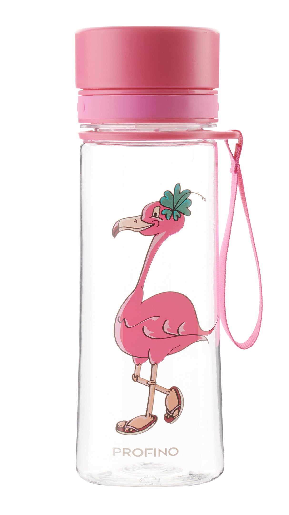 Infuze Kids, Trinkflasche mit Siebeinsatz, Flamingo, 350ml