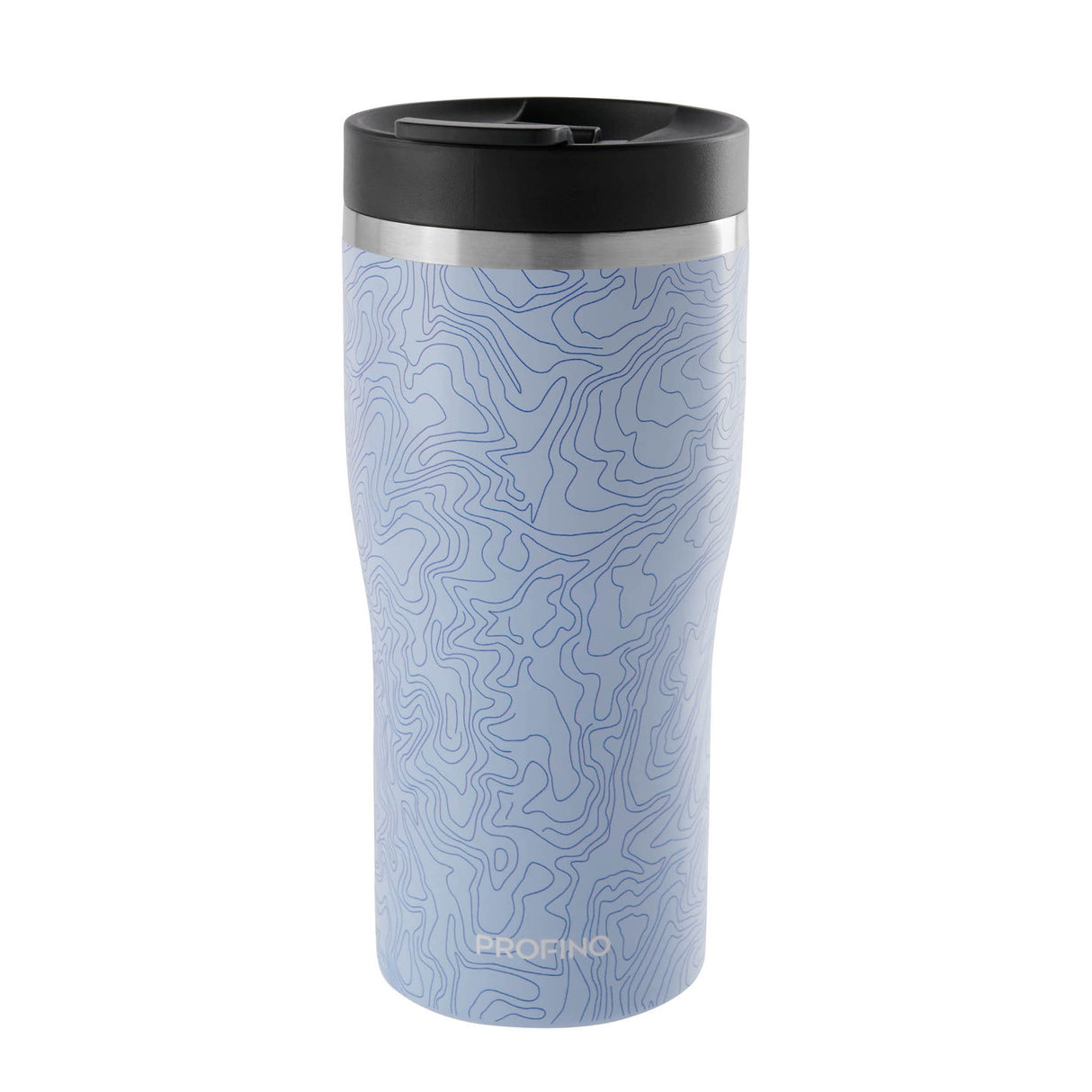 Thermobecher BARISTA, hellblau-typo, 350 ML