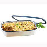Flache Emaille-Frischhaltedose, XL flach, 3L