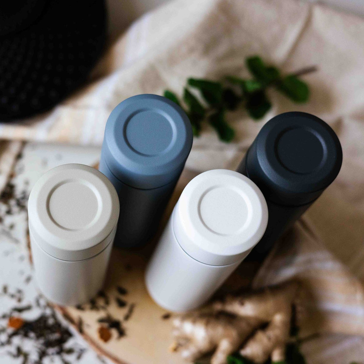 Isolierflasche SLIM MUG, weiß