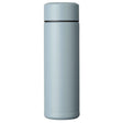 Blaue KYOCERA Isolierflasche SLIM MUG mit schlankem Design und doppeltem Isoliermaterial für heiße und kalte Getränke