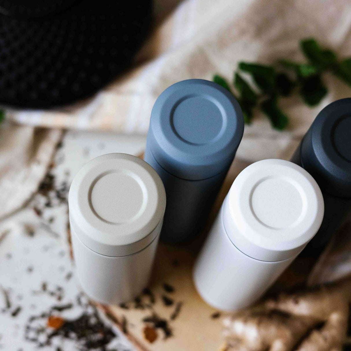 Isolierflasche SLIM MUG, rauchblau