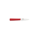 Rotes KYOCERA Keramikmesser CHOWA mit ergonomischem Griff, ideal zum präzisen Schneiden und Zubereiten von Lebensmitteln.