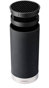 Kyocera Messerblock mit 4 SHIN Messern aus Keramik und Softtouch-Griffen, elegantes Küchenutensil für präzises Schneiden.