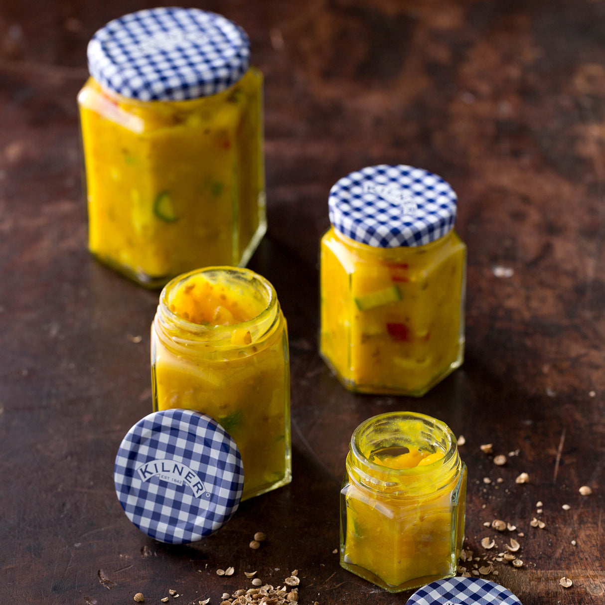 KILNER Einkochglas, klares Glas, 228 ml Fassungsvermögen, ideal für Einmachen und Konservieren, blickdicht verschließbar