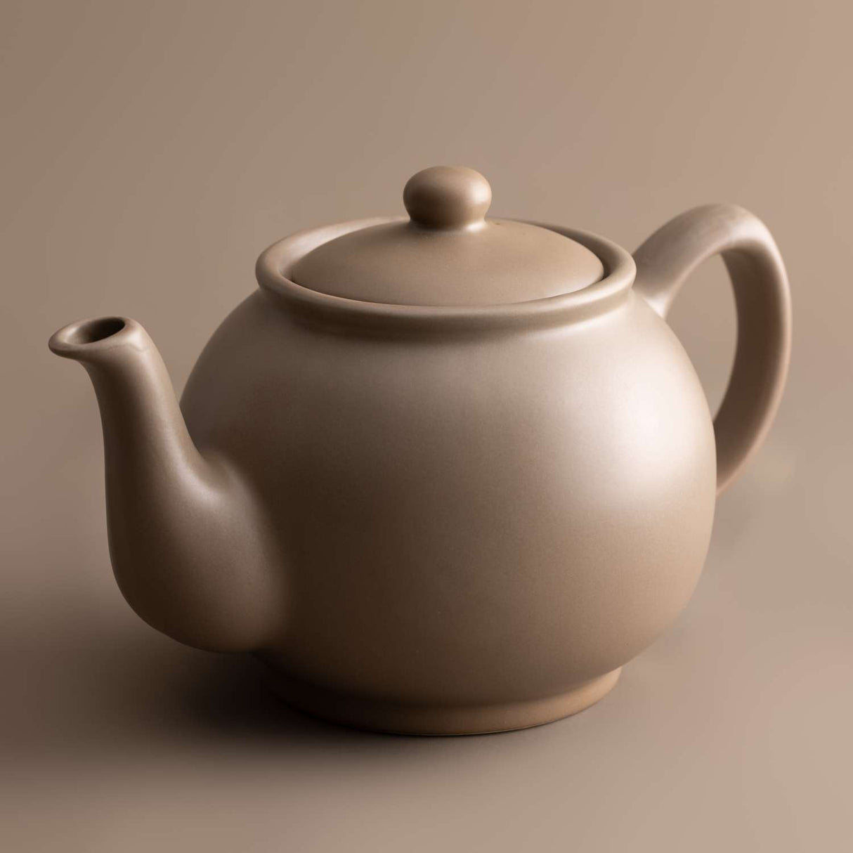 Teekanne, matt taupe