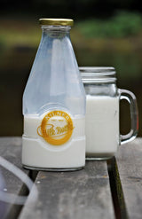 Milchflasche mit Schraubverschluss