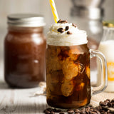 Kaffeemühle mit Drehkurbel und Glas, 500 ml