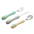 Viners Kinderbesteck-Set für Babys aus Edelstahl, 3-teilig, mit kindgerechtem Design für kleine Hände.