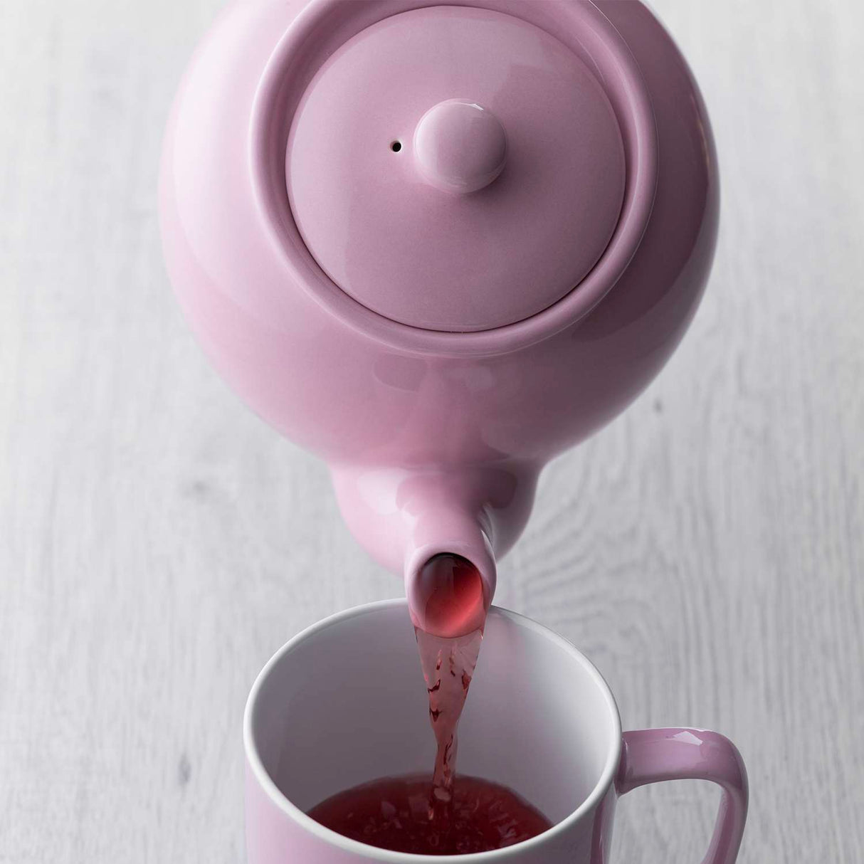 Teekanne, glänzend, pink