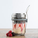 Frühstücksglas mit Löffel, 350 ml