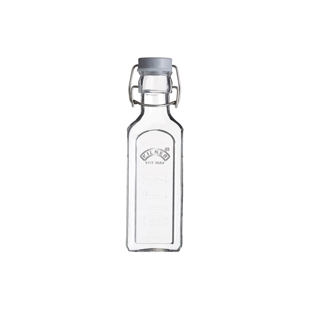 Einkochflasche mit Bügelverschluß, eckig