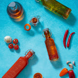 Einkochflasche mit Bügelverschluß, eckig