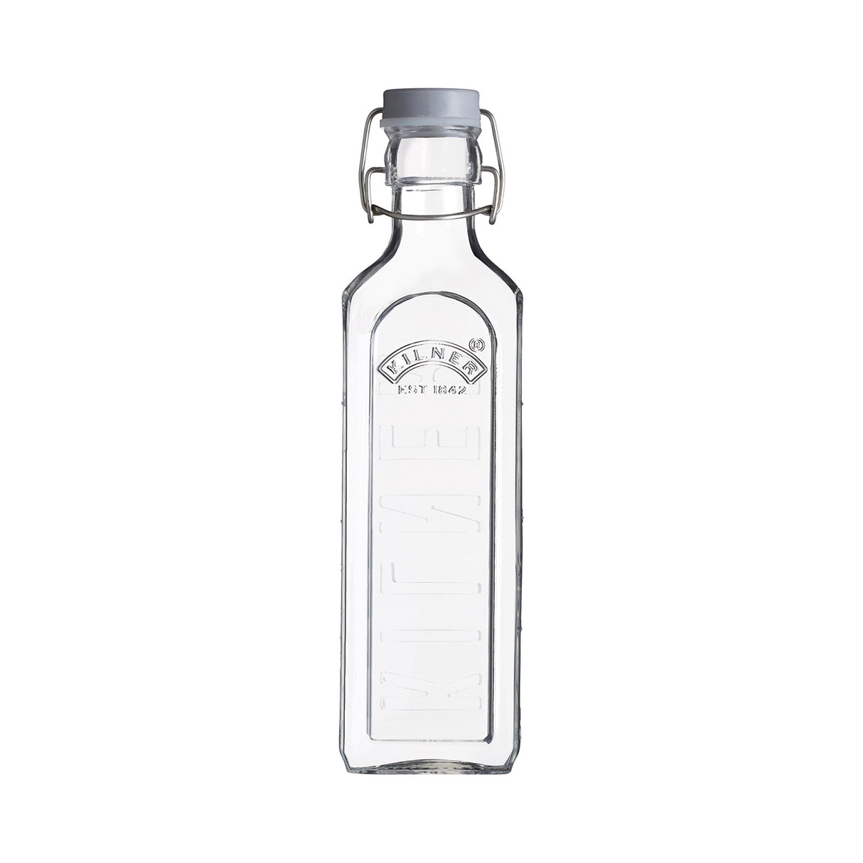 Einkochflasche mit Bügelverschluß, eckig
