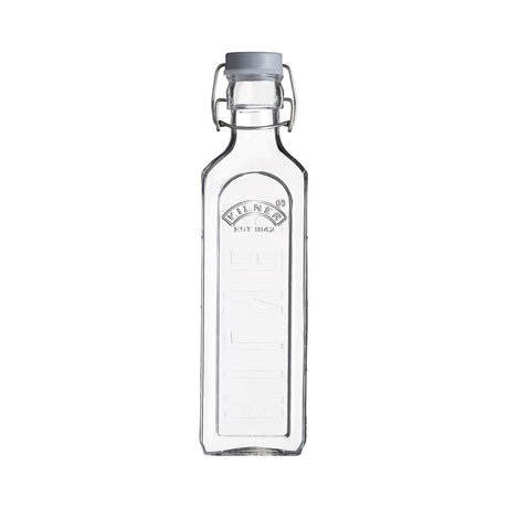Einkochflasche mit Bügelverschluß, eckig