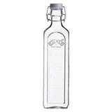 Glasflasche mit Bügelverschluß, eckig, 1 L