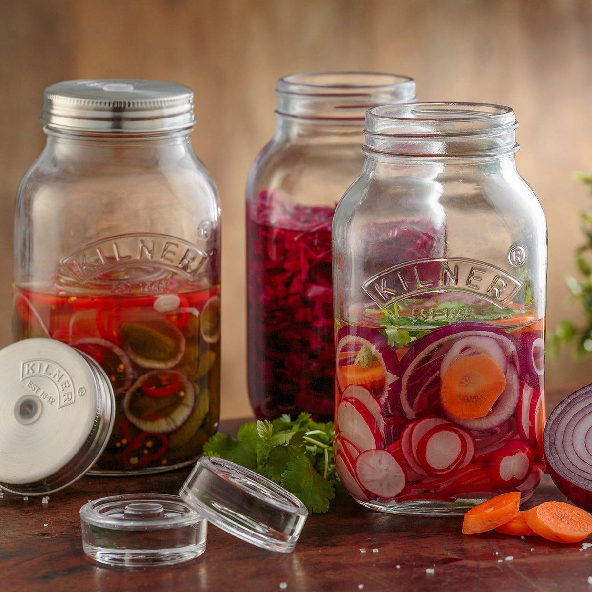 Fermentier-Set, 2 Gläser á 1 Liter