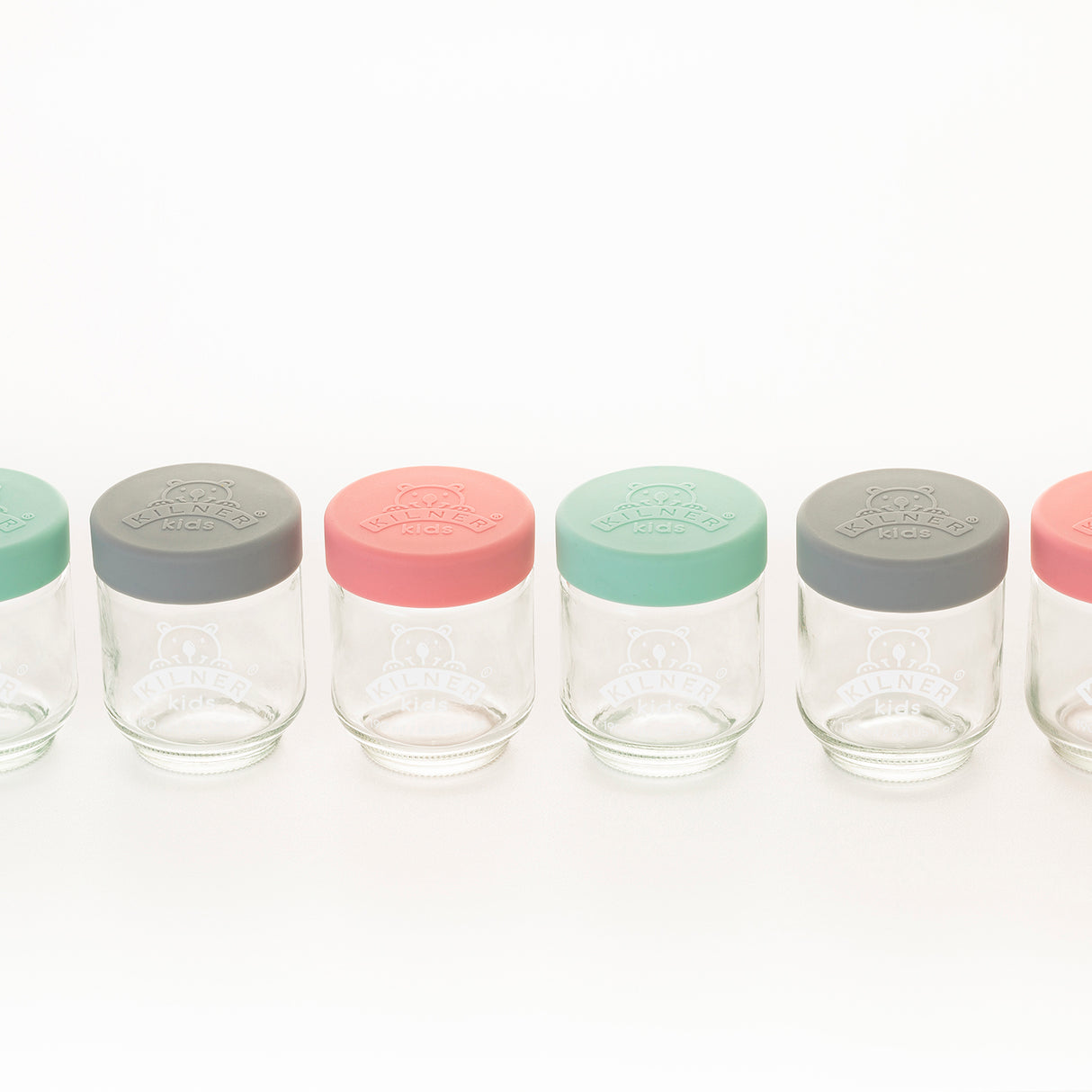 Babygläser mit Silikondeckel