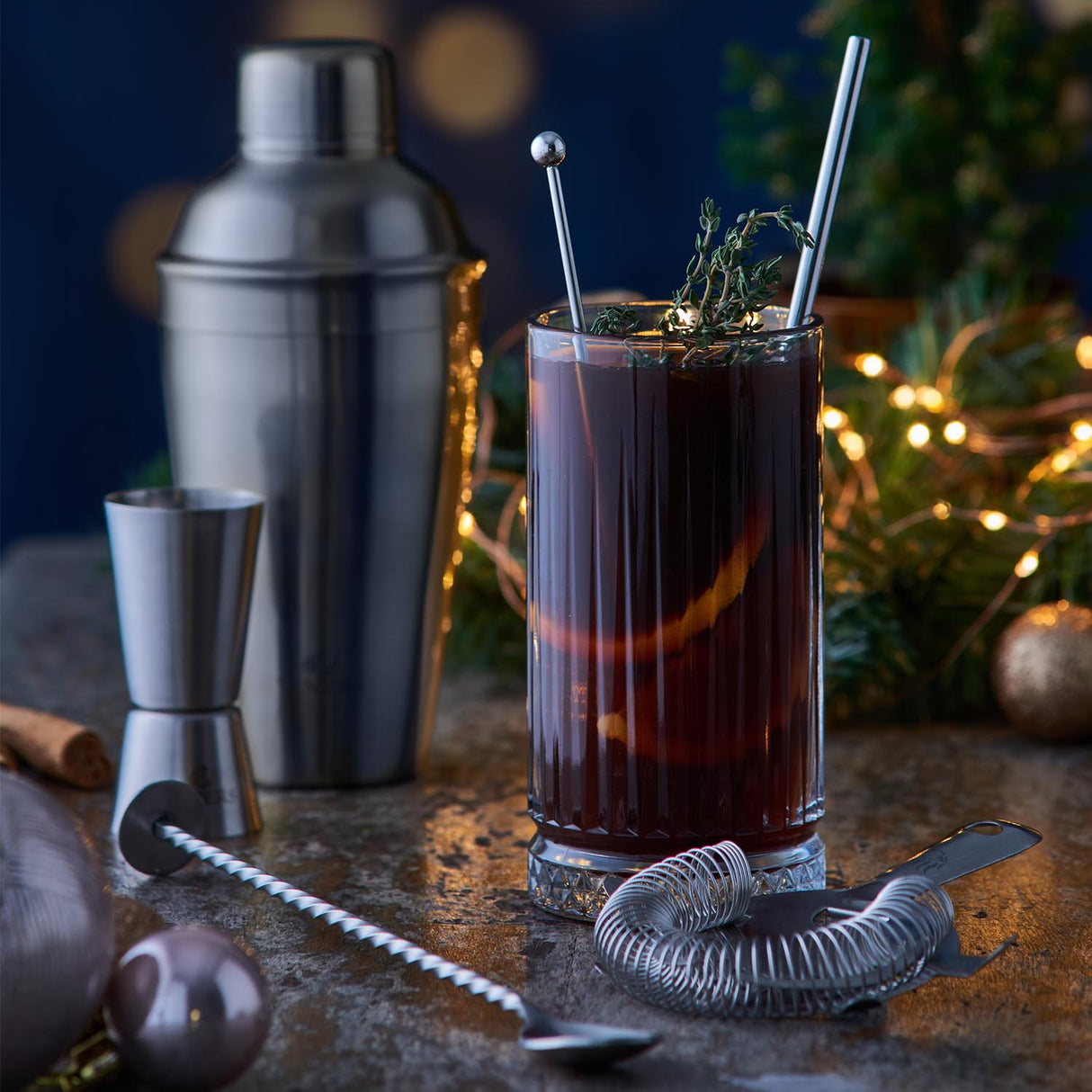 Cocktail-Shaker, Silber
