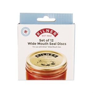 KILNER | Vakuumdichtung für Weithalsglas, weiß, 12er Set