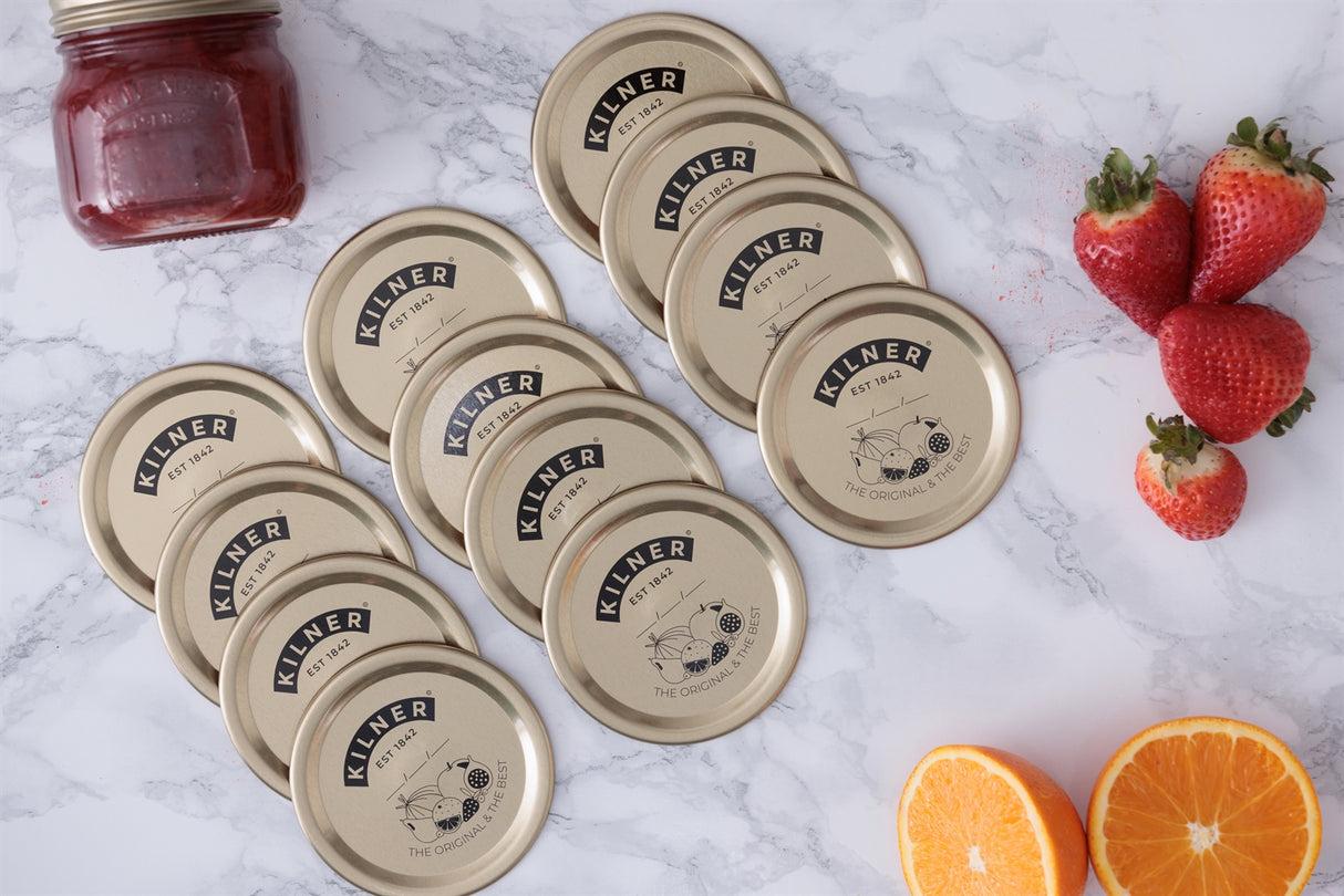 KILNER | Vakuumdichtung für Weithalsglas, weiß, 12e