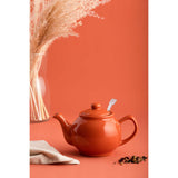 Teekanne, glänzend, orange