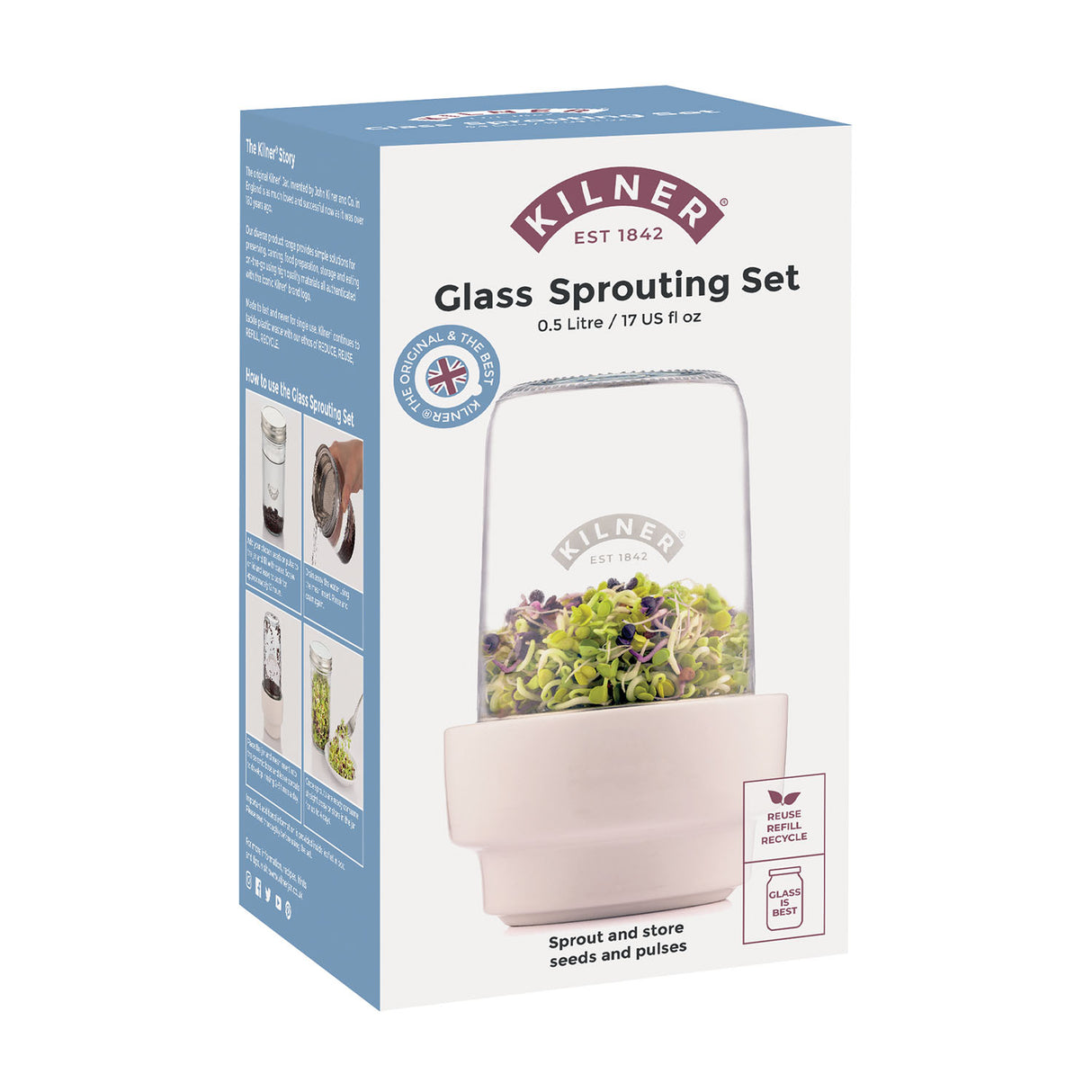 Sprossenglas Set 0,5 l