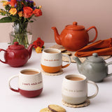 Tasse mit Spruch "I Love You A Latte", Steingut, 340 ml