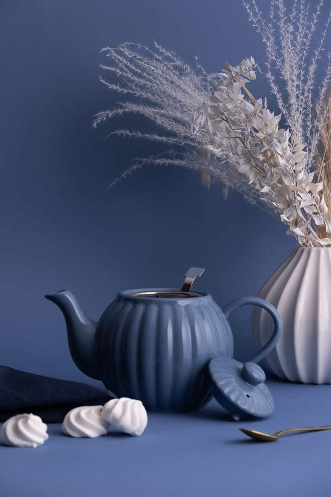 Teekanne "Luxe" blau, 6 Tassen, 1100 ml