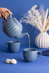 Teekanne "Luxe" blau, 6 Tassen, 1100 ml