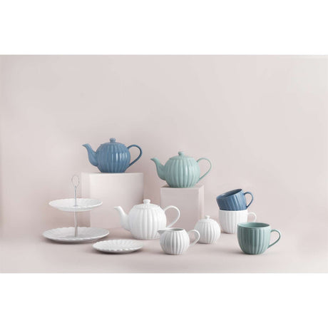 Blaue Luxus-Tasse von PRICE & KENSINGTON mit 460 ml Fassungsvermögen, elegantes Design und hochwertiges Material.