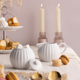 Milch und Zucker Set "Luxe", weiß