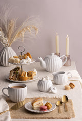 Milch und Zucker Set "Luxe", weiß