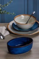 MASON CASH | Auflaufform, RUSTIC CHARM, blau
