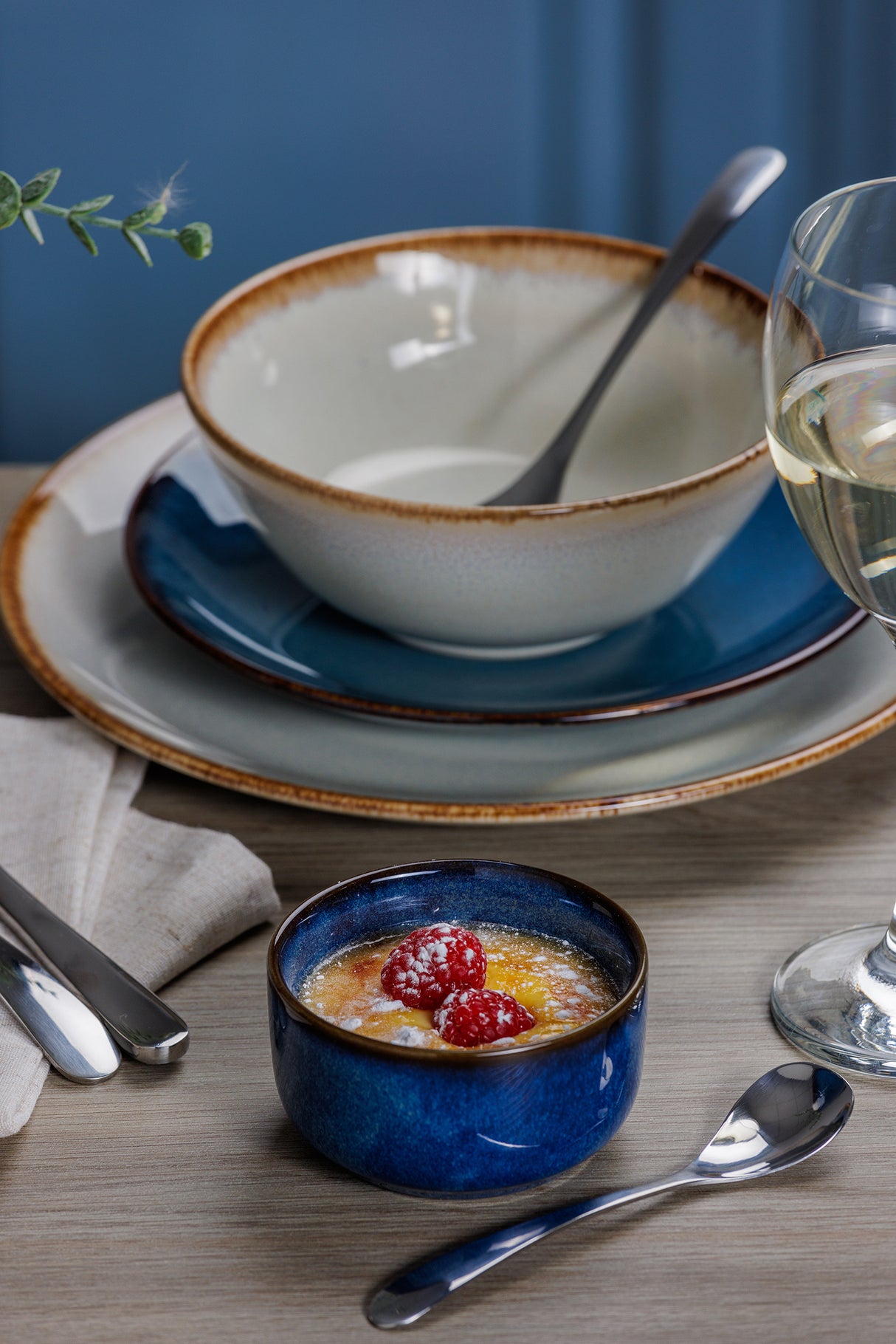 MASON CASH | Ramekin, RUSTIC CHARM, blau, 150 ml