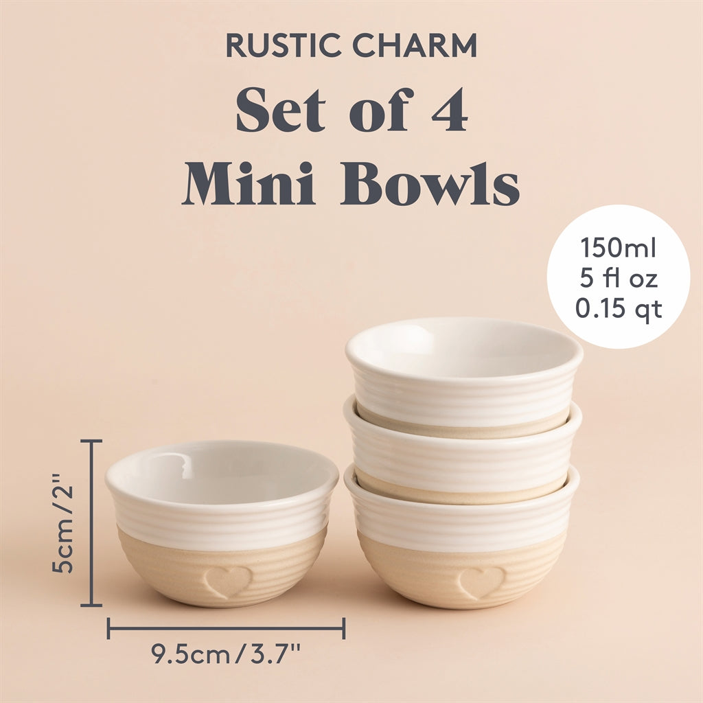 MASON CASH | Schüssel, 4er-Set, RUSTIC CHARM, beige