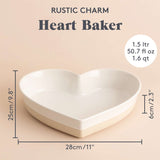 Auflaufform Herz, Rustic Charm
